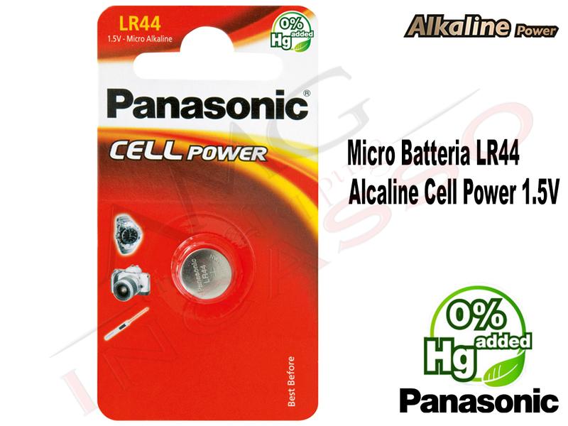 1 Micro Batteria LR-44EL/1B Bottone1,5 V Alcalina Cell Power Panasonic Micro