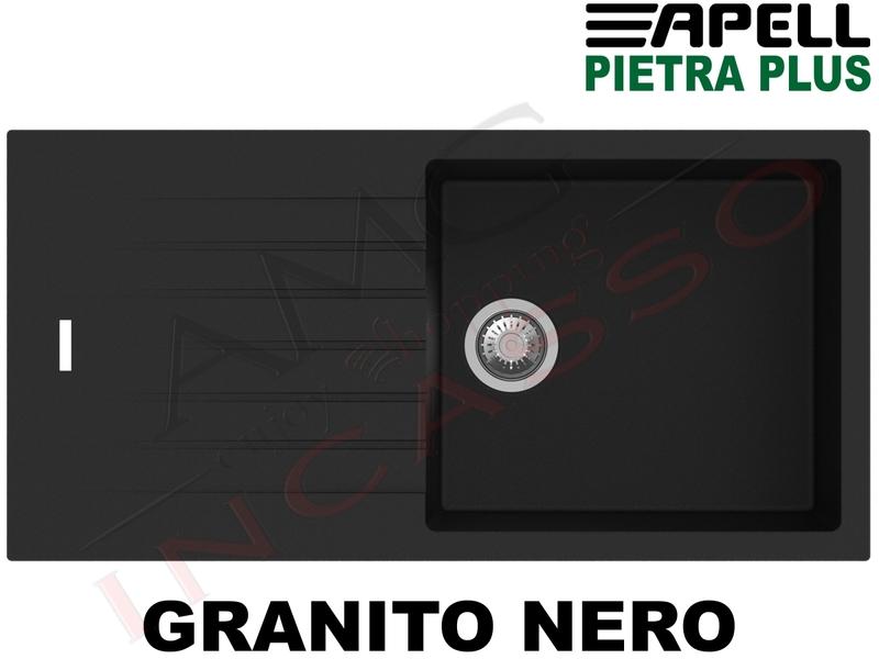 Lavello Incasso Apell-Fhuller PTPL1001GB 10050 1 Vasca + Gocc. Granito Nero