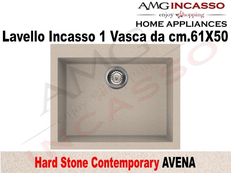 Lavelli Da Cucina In Fragranite.Lavello Cucina Contemporary 1 Vasca Vascone Cm 61x50 Fragranite Avena Amg Incasso Elettrodomestici Da Incasso
