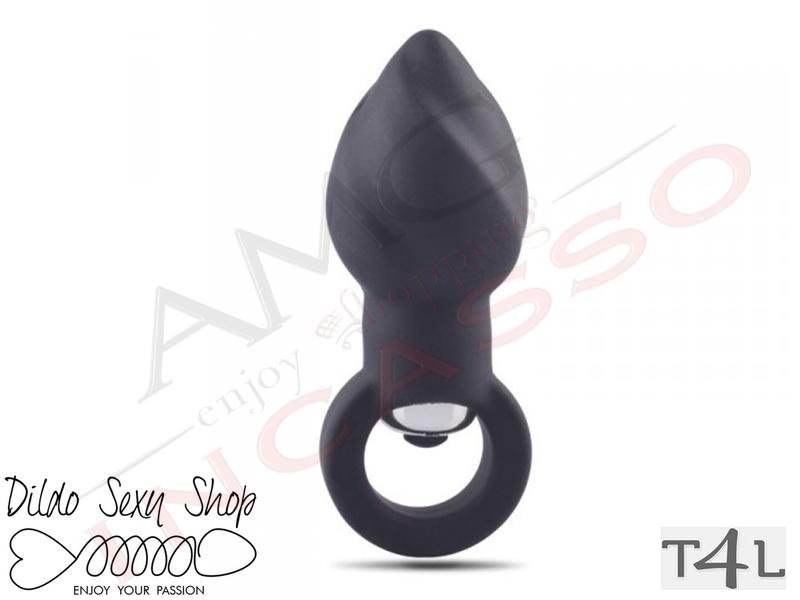 Plug Anale Dildo Vibrante Toyz4Lovers Silicone Nero Vibrations