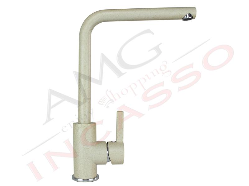 Miscelatore Elleci S01 Canna Alta Granitek G51 Avena/sabbia