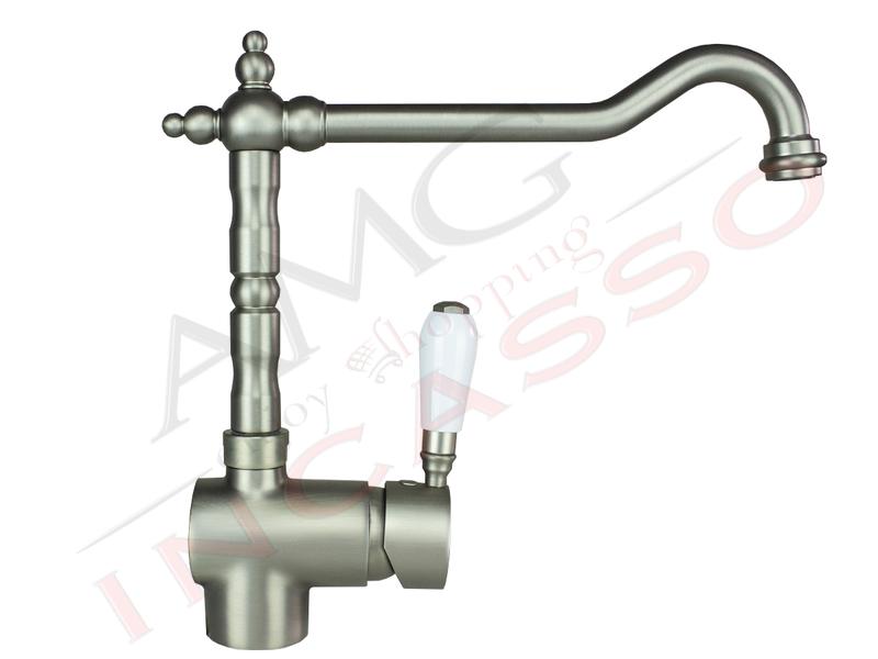 Miscelatore Pescara Rustico Monocomando Vecchio Argento