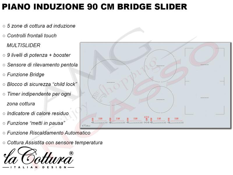 Piano Cottura Induzione 90 La Cottura H9s58ew 5 Zone 9