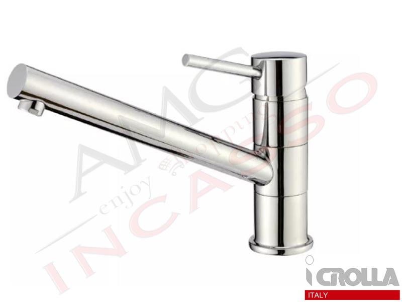 Miscelatore Crolla Pitagora 4770 CR Canna Bassa Girevole Cromato