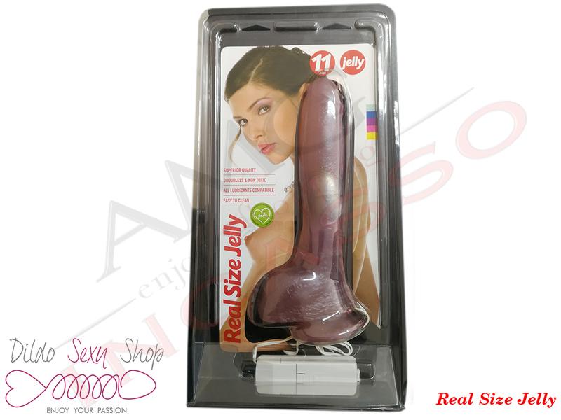 Vibratore Realistico Belgo Prism GAJ12PU Real Size Jelly Posable Spine 11" Lilla
