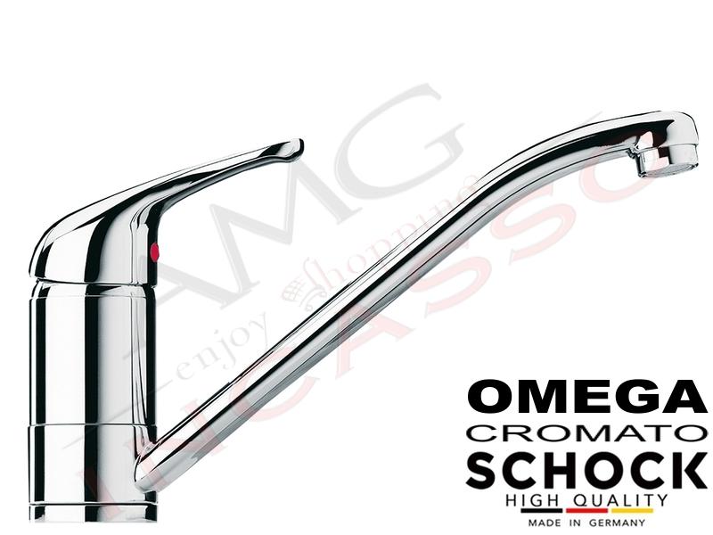 Rubinetto Miscelatore cucina Canna Bassa Omega Cromato