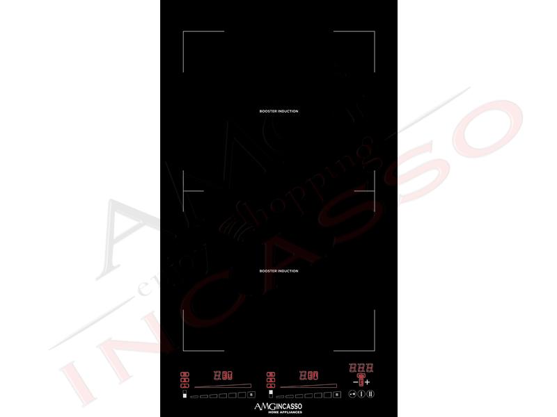 Piano Induzione cm.30 2 Zone Cottura Bridge 9 Livelli Potenza