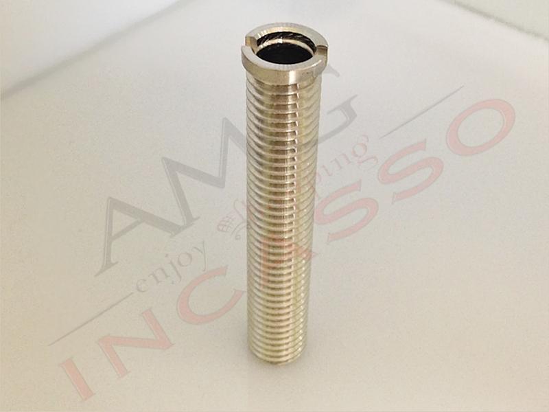 Bussola Ottone Cromato M12x70 per lavelli con spessore da 1 a 5 centimetri