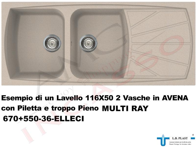 Kit 4 Tappi Cestello Lavello Lavandino Cucina Tipo Franke Ø8,3