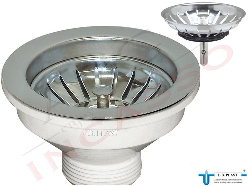 Piletta Basket 3"½ Ø11,4 D550-36-R Multi Ray Lux Tappo Cestello Ø 7,9 Inox