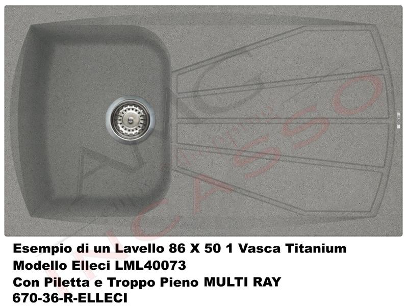 Piletta Basket 3 O11 4 670 36 R Elleci Multi Ray C Troppo Pieno Tappo Lux O 7 9 Inox Amg Incasso Elettrodomestici Da Incasso