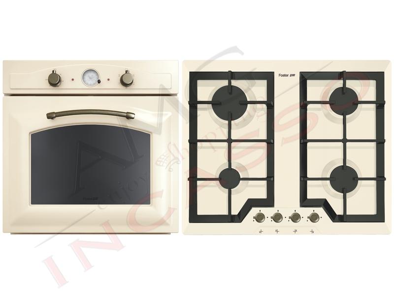 Pacchetto Elettra Piano Cottura cm.60 e Forno Ventilato 5 Funzioni