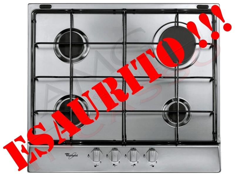 Piano Cottura Cucina Square 4 Fuochi Gas cm.60 Acciaio Inox