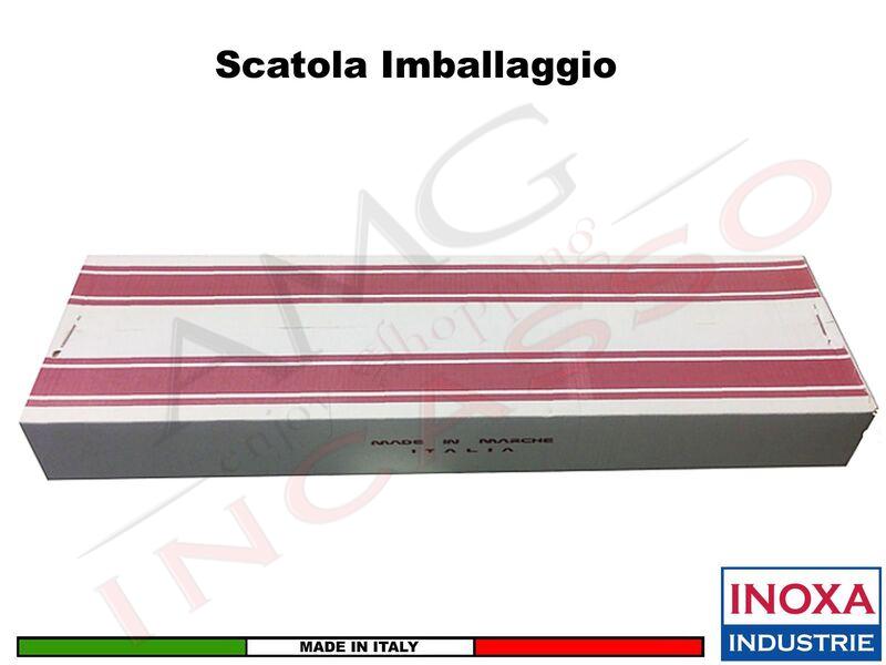 Kit Scolapiatti 701 Pensile cm.40-45-50-60-70-75-80-90 Acciaio Inox + 4  Staffe