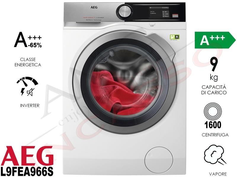 Lavabiancheria Serie 9000 Classe A+++ Capacità Kg. 9 Centrifuga 1600 giri