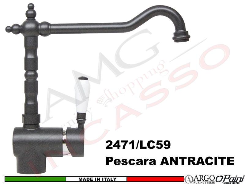 Miscelatore Pescara Rustico Monocomando Antracite