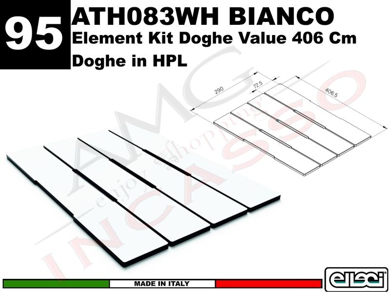 Accessorio 95 ATH083WH Element Kit Doghe Value Multifunzi. in HPL White