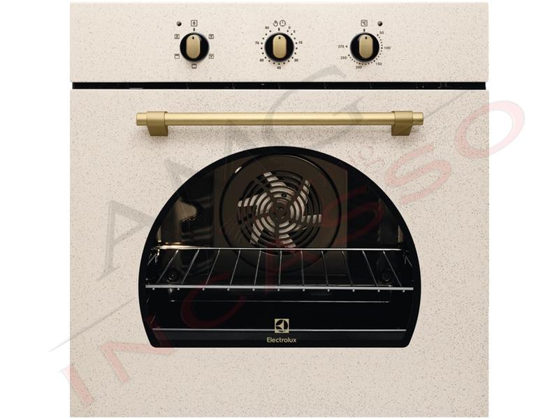Forno Cucina Elettrico Ventilato Rustico cm.60 Sabbia/Avena 5 Funzioni Classe A