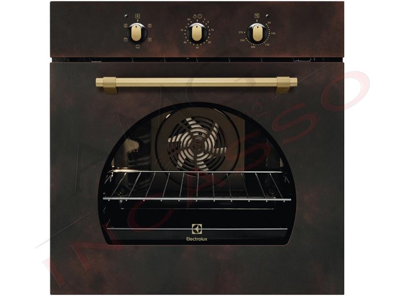 Forno Cucina Elettrico Ventilato Rustico cm.60 Rame 5 Funzioni Classe A