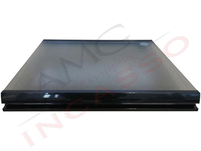 Coperchio in Cristallo Temperato Nero per Piani Cottura cm. 60 Slim Profile