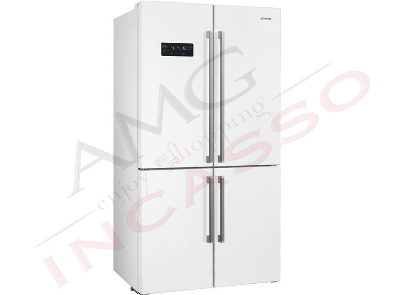 Frigorifero Libera Installazione Side By Side 4 Porte Smeg FQ60BDF Doppia Porta Classe A++ Bianco