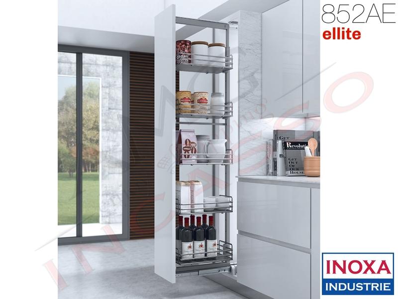 Colonna Dispensa Estraibile ELLITE 852AE Min 186 Max 218,5 Larg.20 Champagne