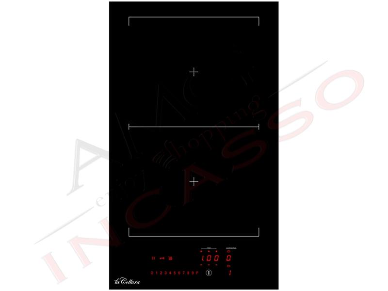 Piano Cottura Induzione cm. 30 Pure Line 2 Zone Cottura Flexi con Booster e 9 Livelli Potenza