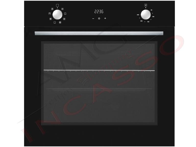 Forno Ventilato Pure Line cm. 60 Nero  8 Funzioni Classe A