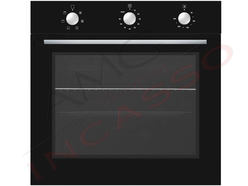 Forno Ventilato Pure Line cm. 60 Nero  6 Funzioni Classe A