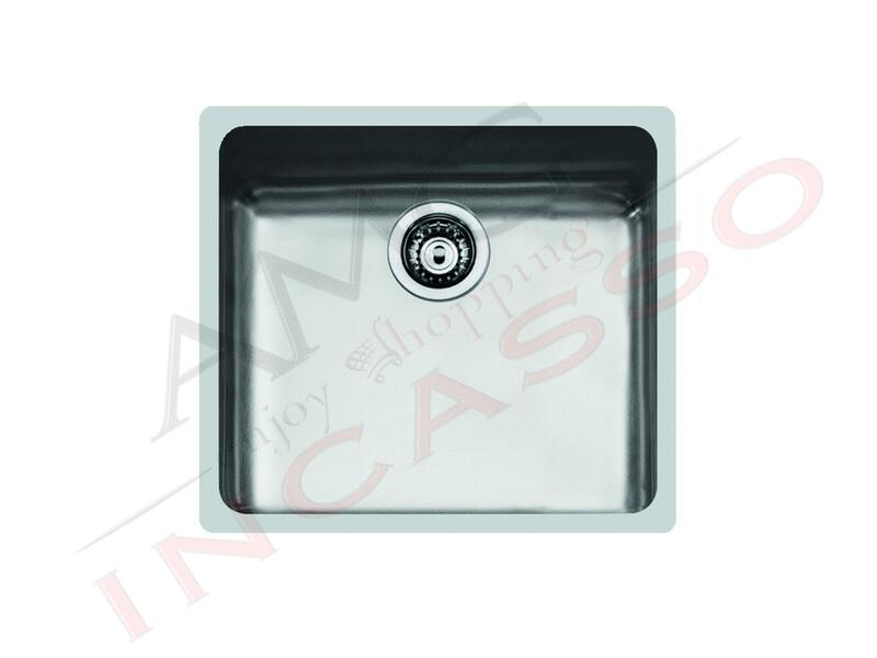 Lavello Cucina Sottotop KF 1 Vasca cm.45X40 Acciaio Inox