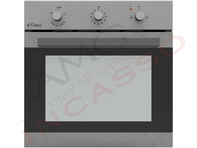 Forno a Gas Ventilato con Grill Slim Line cm. 60 Acciaio Inox  4 Funzioni Classe A