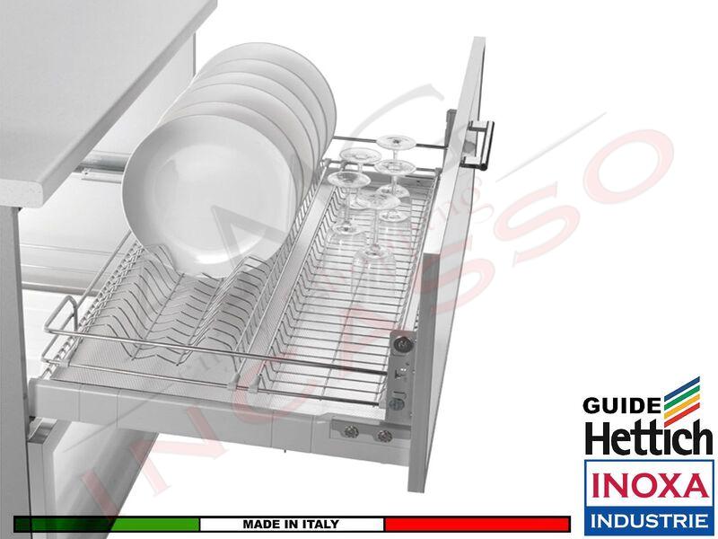 Scolapiatti Base 80 Estraibile 1703Y/80-45PC Guide HETTICH V6 Profond.46,5
