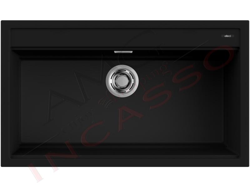Lavello Elleci Best 360 LKB36086 86X51 1 Vasca Keratek K86 Black