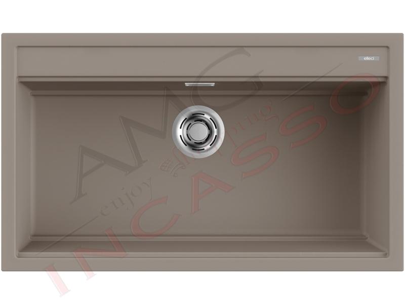 Lavello Elleci Best 360 LKB36093 86X51 1 Vasca Keratek K93 Dove Grey