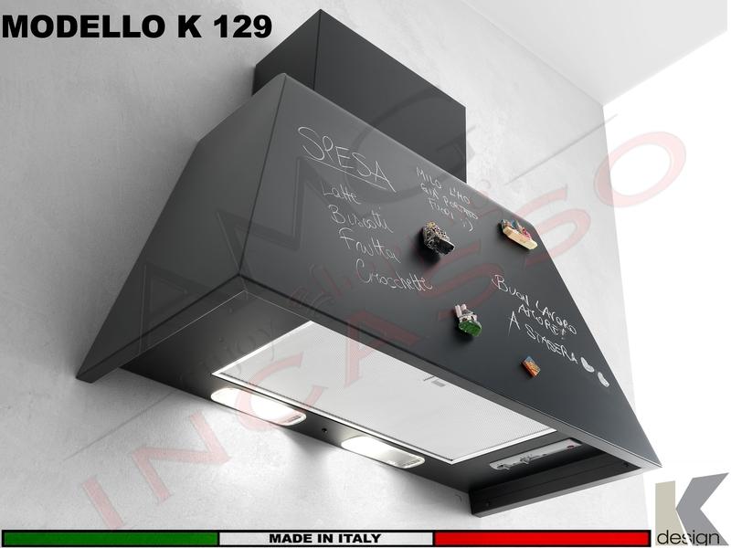 Cappa Parete Moderna 110 K 129 P Struttura Peltro Motore 500 m³/h