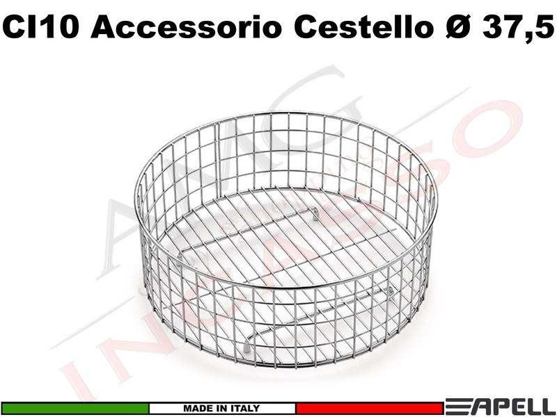 Accessorio Apell CI10 Cestello Acciaio per Vasche Rotonde Ø cm.37,5