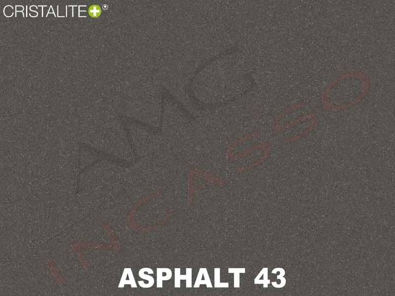 Lavello Element ELED200A43 116X50 2 Vasche + Gocciolatoio Cristalite® A43 ASPHALT