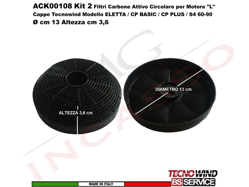 Cappa Gruppo Incasso 60 Sottopensile CP PLUS K102R0190 Motore 409 m³/h Classe D