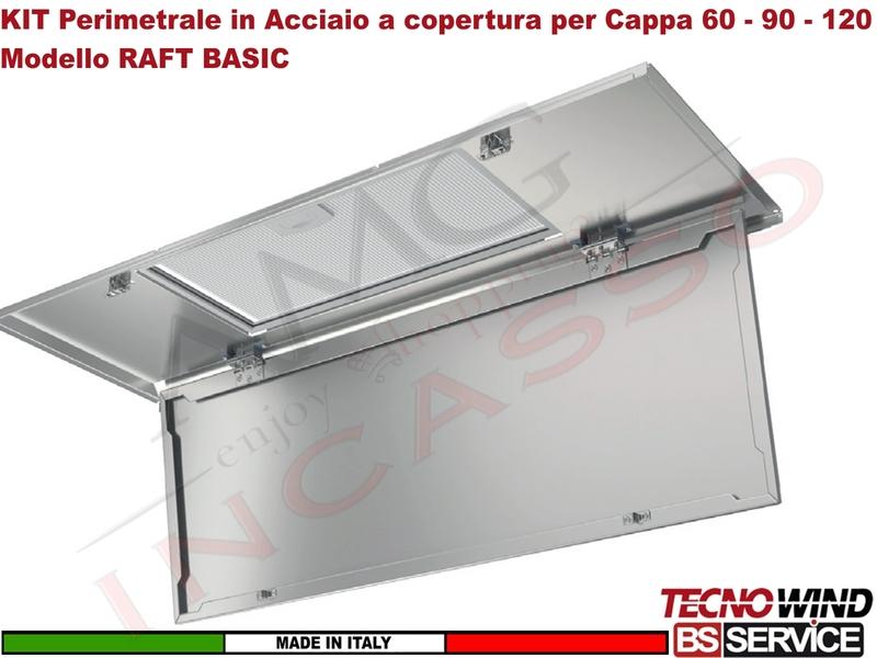 KIT Perimetrale per Cappa 60 Modello RAFT BASIC K132R0044 INOX