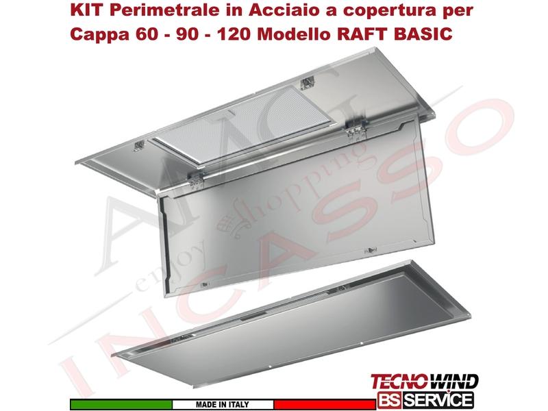 KIT Perimetrale per Cappa 120 Modello RAFT BASIC K132R0046 INOX