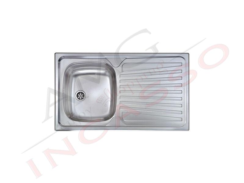 Lavello CM Mondial OEV001HX 86x50 1 vasca SX + Gocciolatoio DX