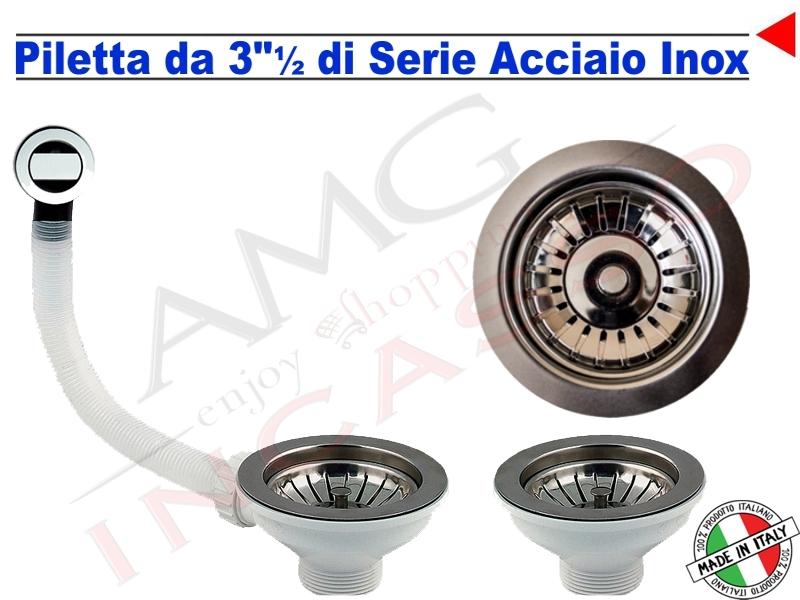 Vaschetta Raccogligocce ARDESIA INOXA 602/70AR Scolapiatti 70 Interno 64 + 2 901