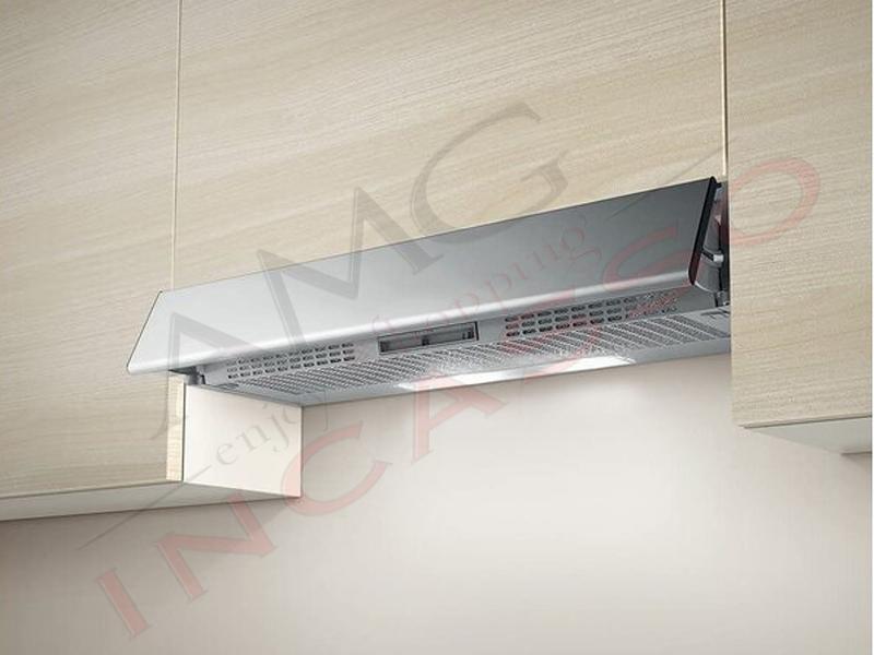 Cappa cm.90 Elica Estraibile Incasso PRF0154623 3 Velocità Silver 245 m³/h