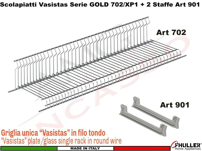Kit Scolapiatti Vasistas Pensile 120 702/120 Griglia Unica + 2 Staffe 901