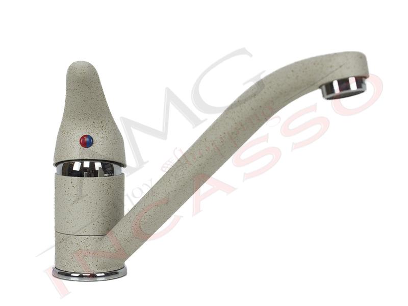 FHULLER Rubinetto Miscelatore Cucina CATANIA EUROPA 4005FR Canna Bassa Granite