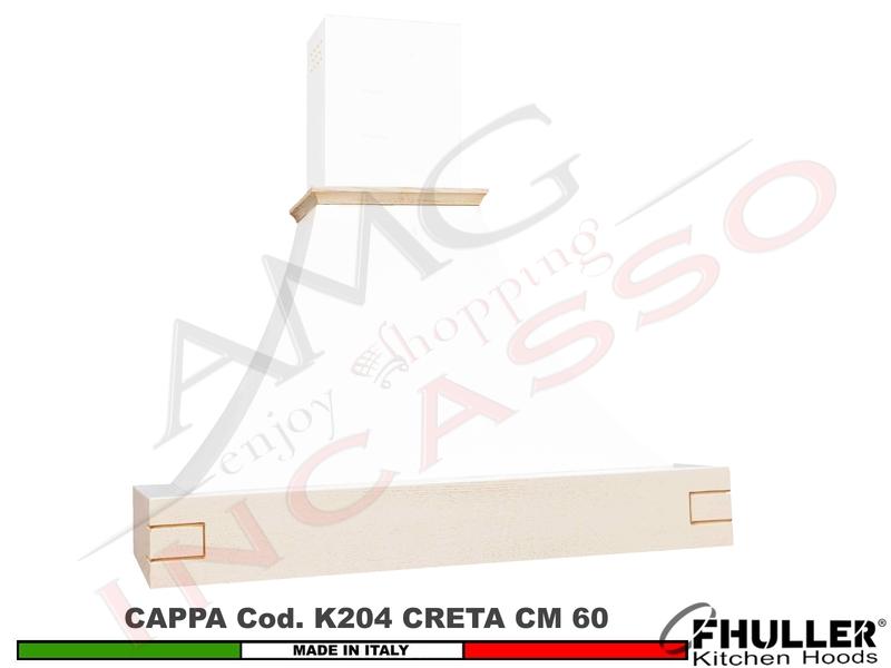 Cappa FHULLER Parete Rustica Creta 60 Legno Verniciata a Campione Motore 420