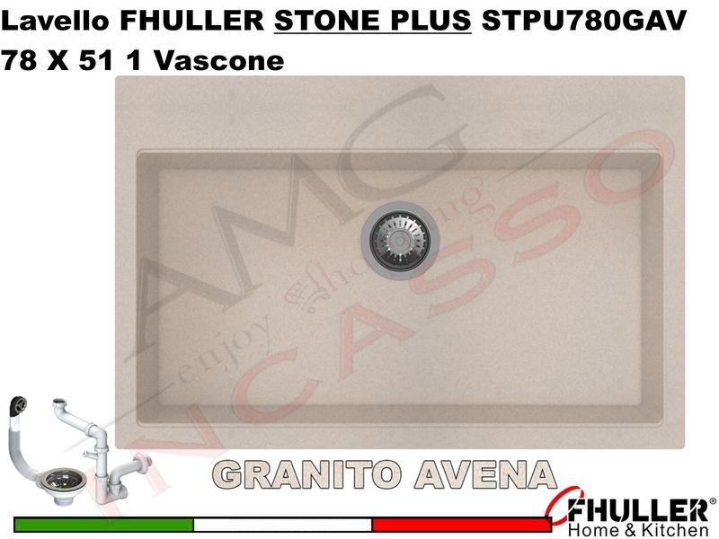 FHULLER Lavello incasso Cucina GRANITO STONE PLUS 78X51 1 Vascone AVENA