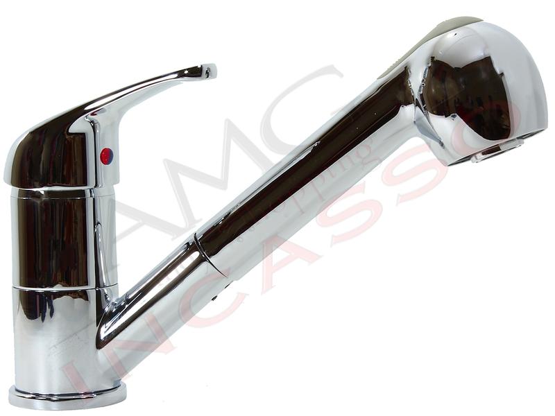 Miscelatore Argo - Paini 2580/01J Sumatra Doccia Estraibile Cromato