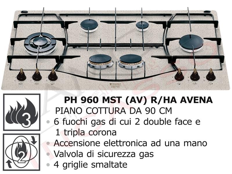 Lavello Cucina Fragranite Ariston.Piano Cottura 90 Hotpoint 6 Fuochi Con 1 Tripla Corona Avena Amg Incasso Elettrodomestici Da Incasso