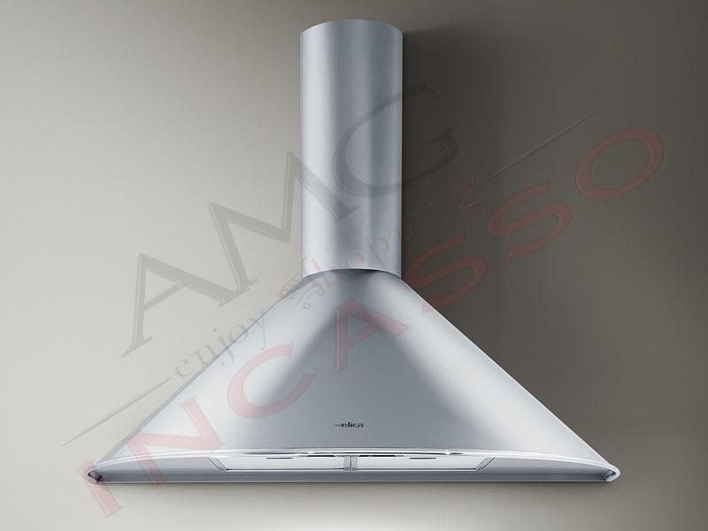 Cappa Elica TONDA IX F/60 cm. 60 incasso cucina Acciaio inox Motore 200_400 m/h